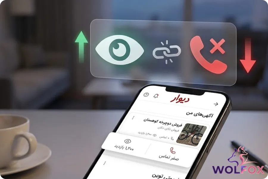 چالش تبدیل بازدید آگهی به تماس تلفنی در پلتفرم دیوار